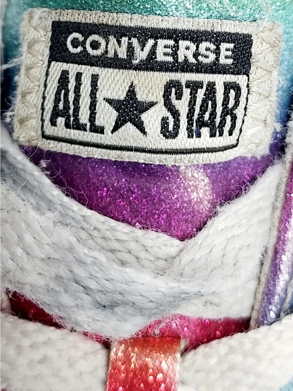 Converse Chuck Taylor All Star Low Top Rainbow  Color Sneaker Youth kids Size 9